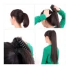 Liso Loiro Loira Cavalo Rabo 70 Cm Premium Aplique - Imagem 6