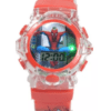 Relógio Infantil Digital Personagens Vingadores Luz E Som Cor Da Correia Vermelho - Homem Aranha - Imagem 2